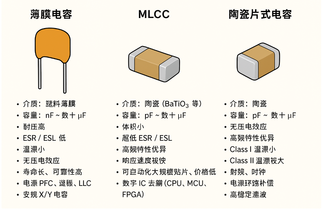 薄膜、MLCC和陶瓷片式电容